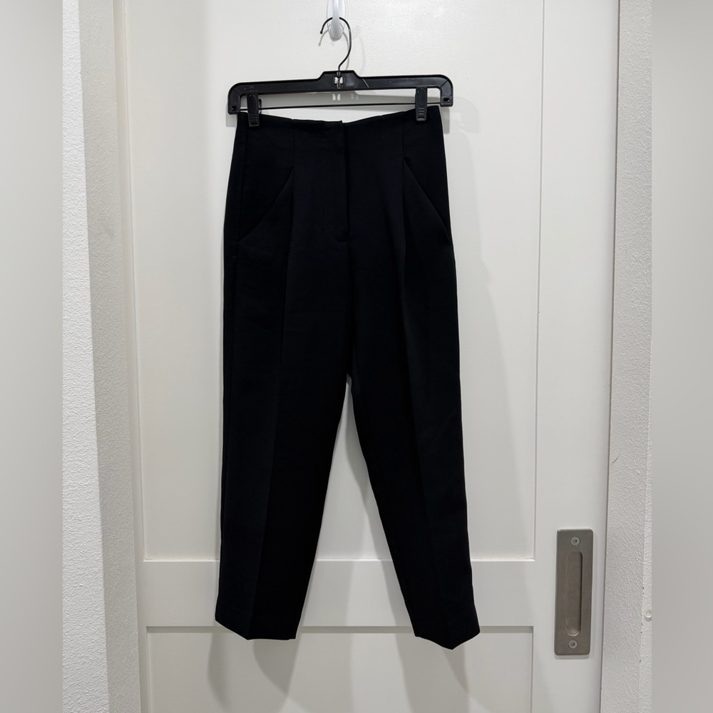 Aritzia Wilfred Paperbag Waist Pants 00 Black High Rise